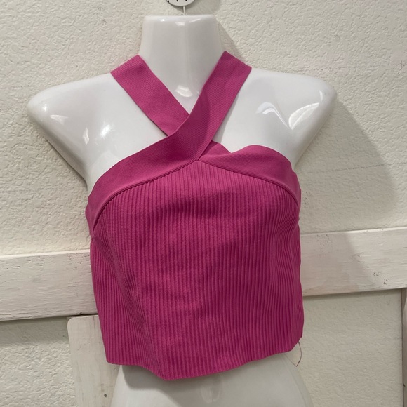 Sincerely Jules pink Barbie core ribbed tank top medium - Picture 7 of 8